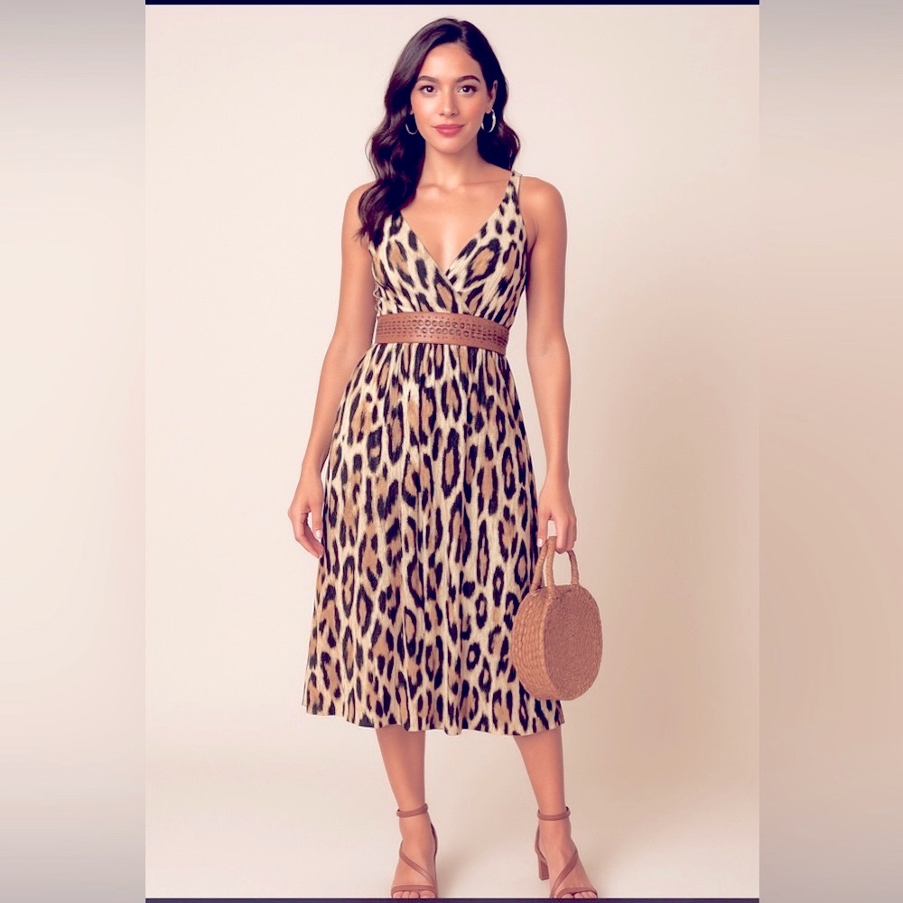 Animal print dress plus size 3X summer casual party